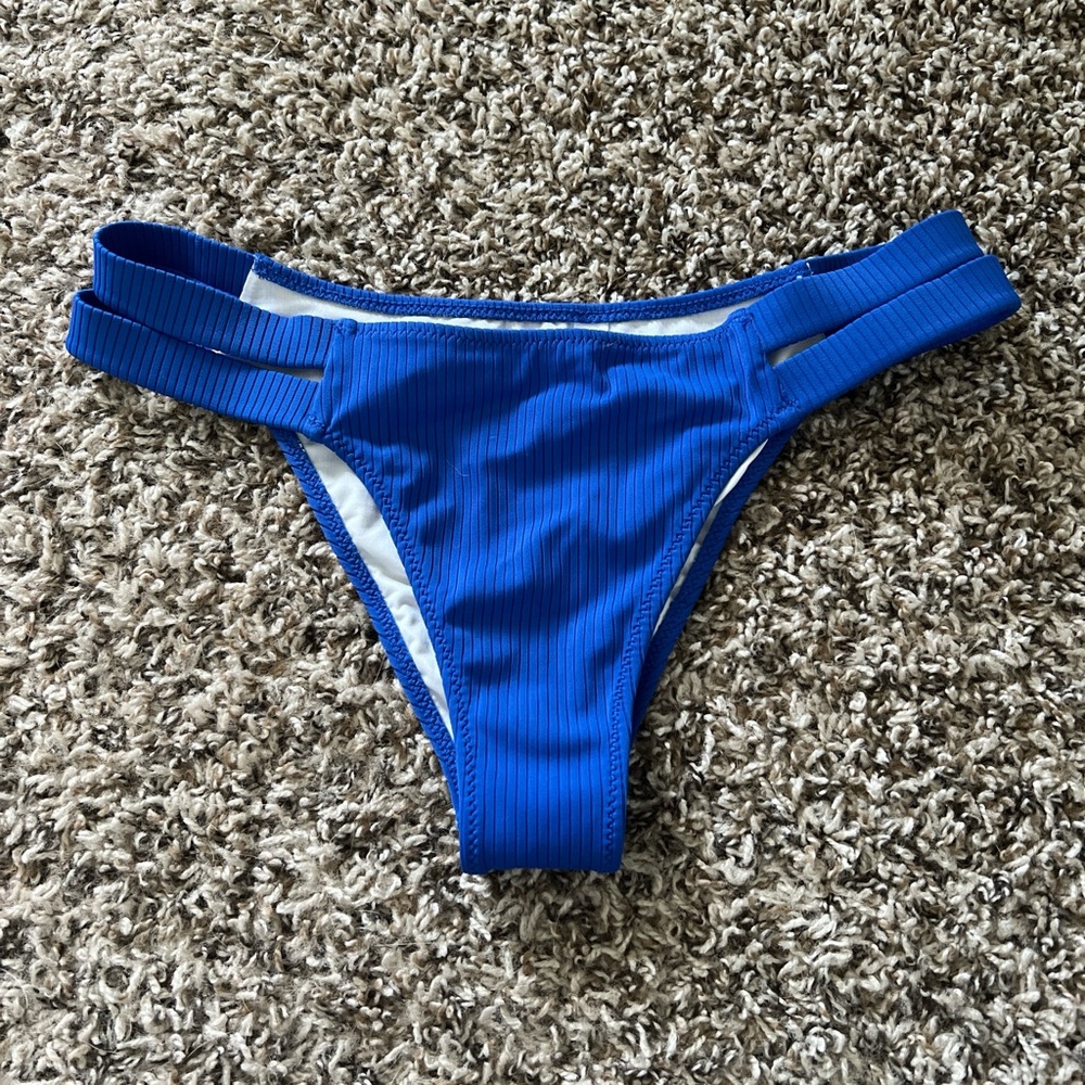 Royal blue bikini bottoms, never worn